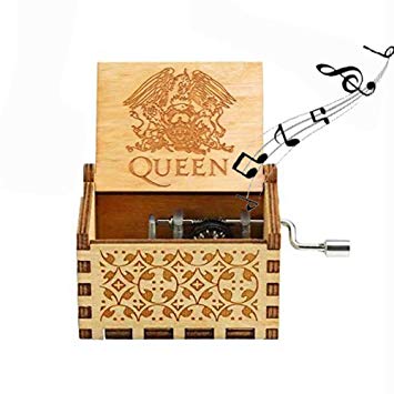 Evelure Carillon di Legno Tema di Queen A-Wood Scatole Musicali in Legno Intagliate a Mano e Intagliate a Mano Creativi I Migliori Regali